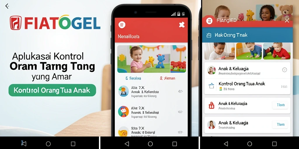 Screenshot aplikasi FIATOGEL menampilkan antarmuka kontrol orang tua yang intuitif.