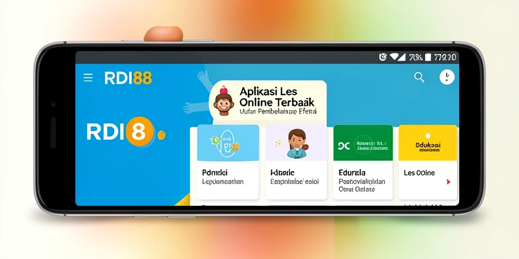 Antarmuka RDI88 dengan fitur Les Online yang interaktif.