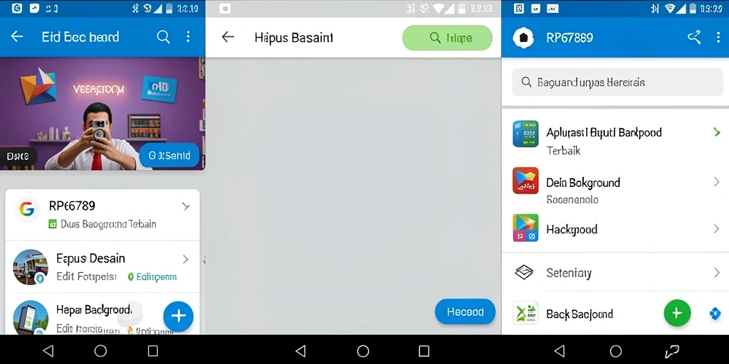 Tampilan antarmuka aplikasi Hapus Background yang mudah digunakan.