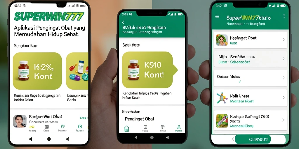 Antarmuka aplikasi Pengingat Obat yang sederhana dan mudah digunakan.